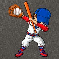 Baseballer Sports Dabbing Baseball Player Dad Gift Cotton Canvas Backpack