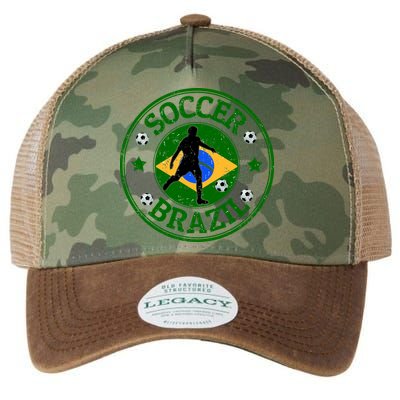 Brazil Soccer Design Legacy Tie Dye Trucker Hat