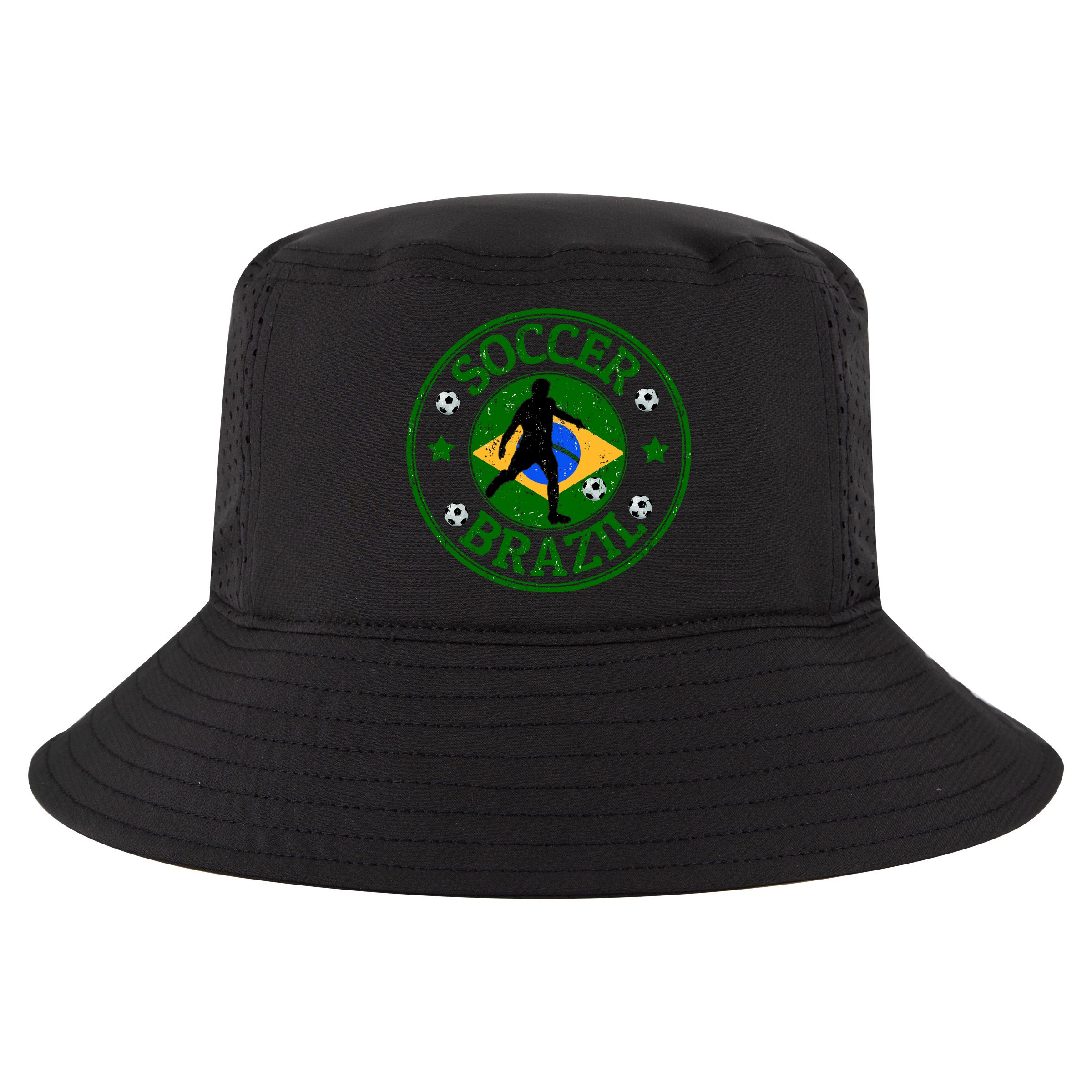 Brazil Soccer Design Cool Comfort Performance Bucket Hat
