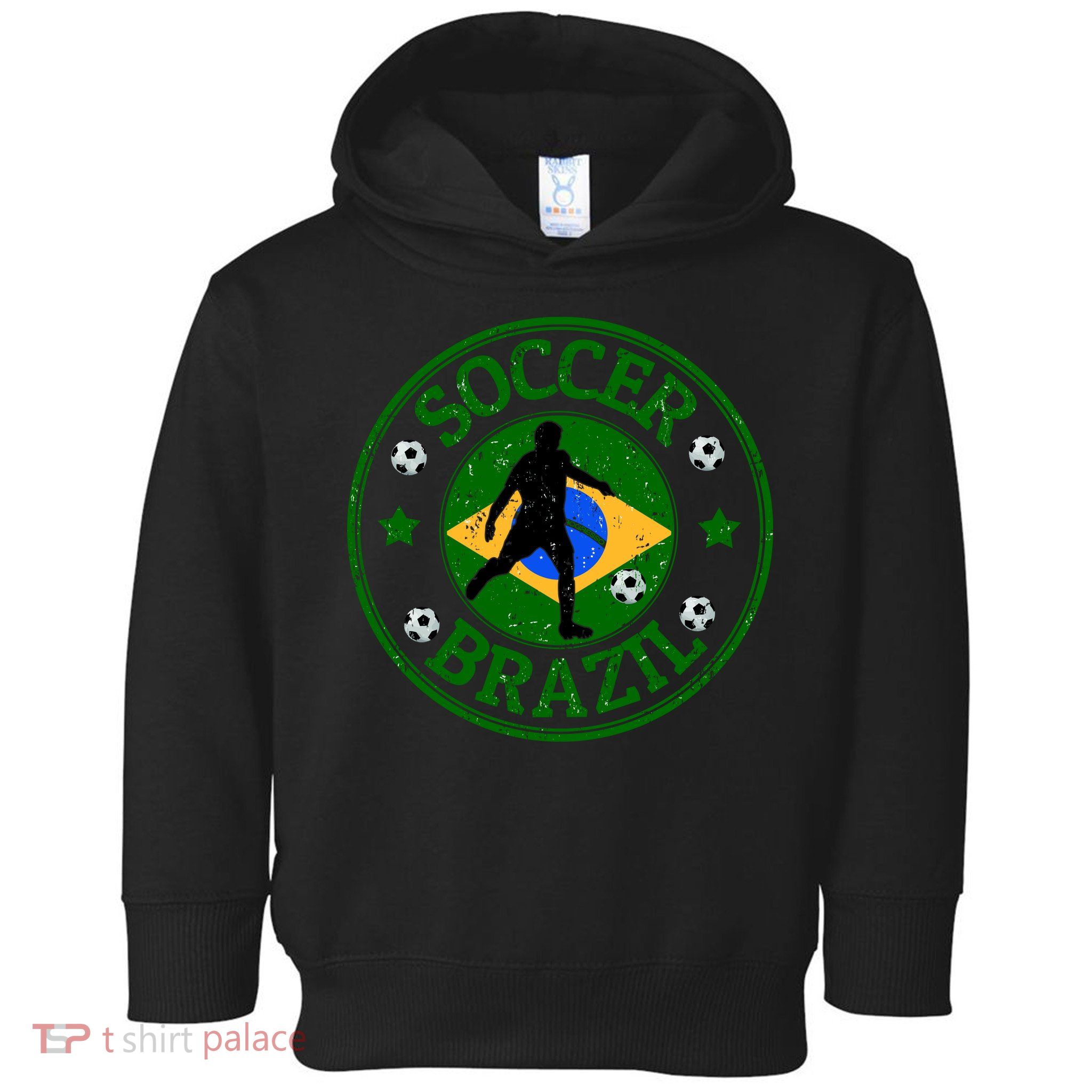 Brazil Soccer Design Toddler Hoodie