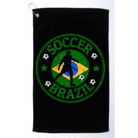 Brazil Soccer Design Golf Towel