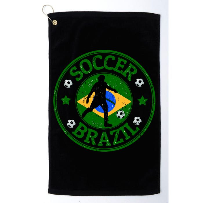 Brazil Soccer Design Golf Towel