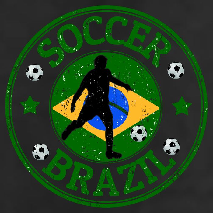 Brazil Soccer Design Golf Towel