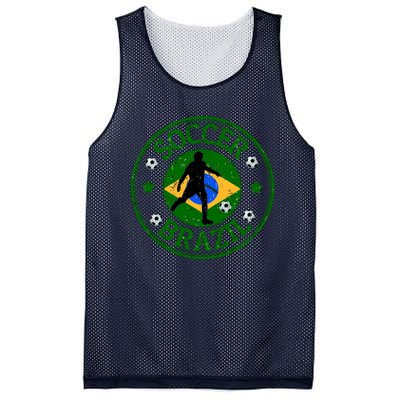 Brazil Soccer Design Mesh Reversible Basketball Jersey Tank