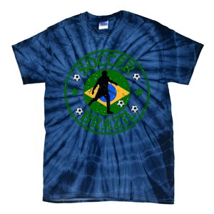 Brazil Soccer Design Tie-Dye T-Shirt