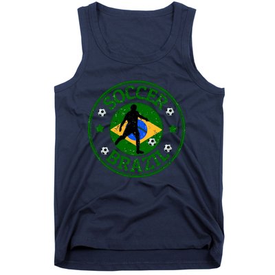 Brazil Soccer Design Tank Top