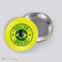 Brazil Soccer Design Button