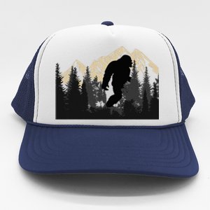 Bigfoot Sasquatch Design Trip Hiking Lovers Trucker Hat