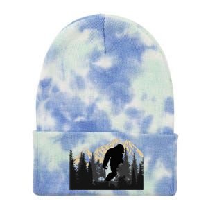 Bigfoot Sasquatch Design Trip Hiking Lovers Tie Dye 12in Knit Beanie