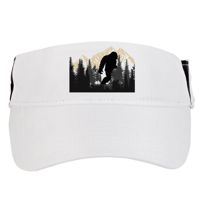 Bigfoot Sasquatch Design Trip Hiking Lovers Adult Drive Performance Visor