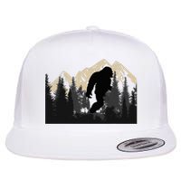 Bigfoot Sasquatch Design Trip Hiking Lovers Flat Bill Trucker Hat