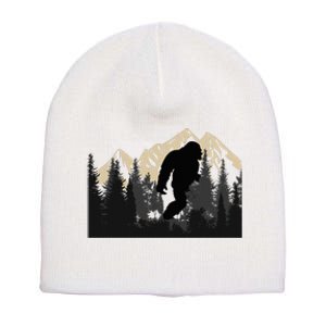 Bigfoot Sasquatch Design Trip Hiking Lovers Short Acrylic Beanie