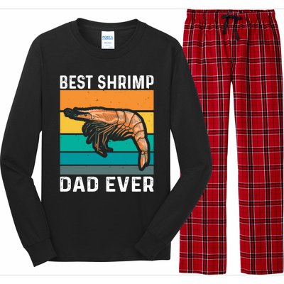 Best Shrimp Dad Ever Quote Shrimp Dad Great Gift Long Sleeve Pajama Set