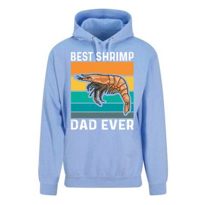 Best Shrimp Dad Ever Quote Shrimp Dad Great Gift Unisex Surf Hoodie