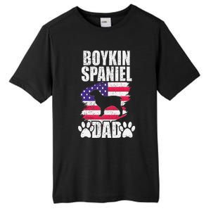 Boykin Spaniel Dad Dog Lover American Us Flag Tall Fusion ChromaSoft Performance T-Shirt