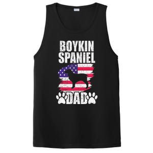 Boykin Spaniel Dad Dog Lover American Us Flag PosiCharge Competitor Tank