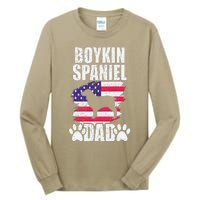 Boykin Spaniel Dad Dog Lover American Us Flag Tall Long Sleeve T-Shirt