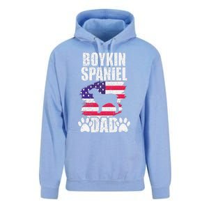 Boykin Spaniel Dad Dog Lover American Us Flag Unisex Surf Hoodie