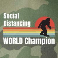 Bigfoot Social Distancing Champion, Funny Bigfoot Meme Legacy Tie Dye Trucker Hat