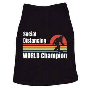 Bigfoot Social Distancing Champion, Funny Bigfoot Meme Doggie Tank