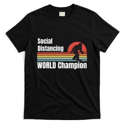 Bigfoot Social Distancing Champion, Funny Bigfoot Meme T-Shirt
