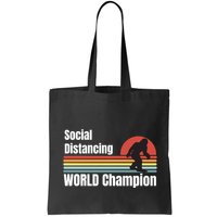Bigfoot Social Distancing Champion, Funny Bigfoot Meme Bag