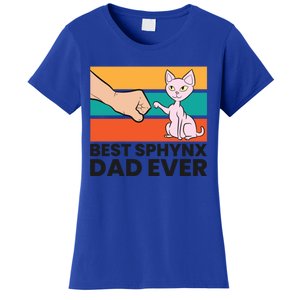 Best Sphynx Dad Ever Hairless Cat Love Sphynx Cats Gift Women's T-Shirt