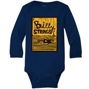 Billy Strings Danny Barnes Fish Guitar Summer Tour Baby Long Sleeve Bodysuit