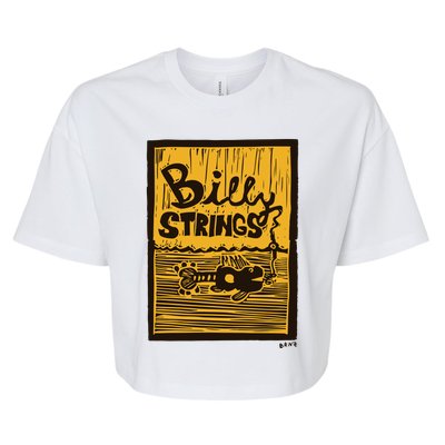 Billy Strings Danny Barnes Fish Guitar Summer Tour Bella+Canvas Jersey Crop Tee