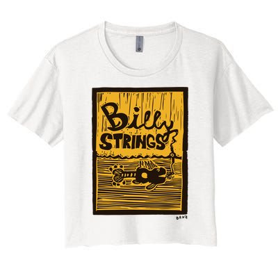 Billy Strings Danny Barnes Fish Guitar Summer Tour Women's Crop Top Tee