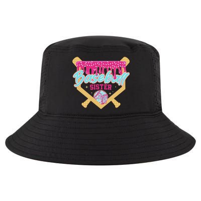Baseball Sister Drip Ice Cream Baseball Game Day Cool Comfort Performance Bucket Hat