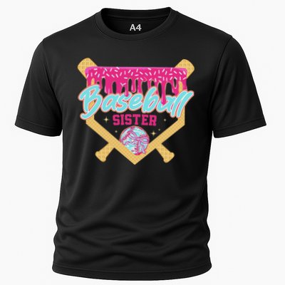 Baseball Sister Drip Ice Cream Baseball Game Day Performance Shirt