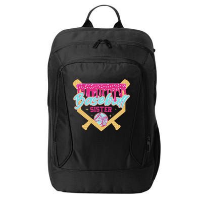 Baseball Sister Drip Ice Cream Baseball Game Day City Backpack