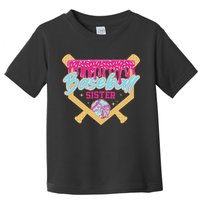 Baseball Sister Drip Ice Cream Baseball Game Day Toddler T-Shirt