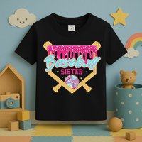 Baseball Sister Drip Ice Cream Baseball Game Day Toddler T-Shirt