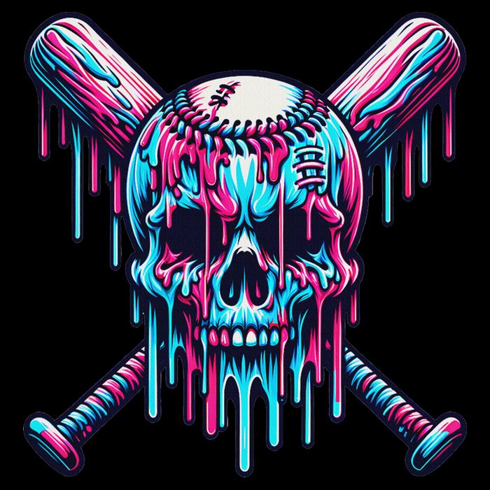 Baseball Skull Drip Baseball Drip Baseball Ice Cream Drip Impact Tech Backpack