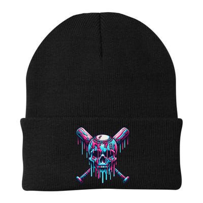 Baseball Skull Drip Baseball Drip Baseball Ice Cream Drip Beanie