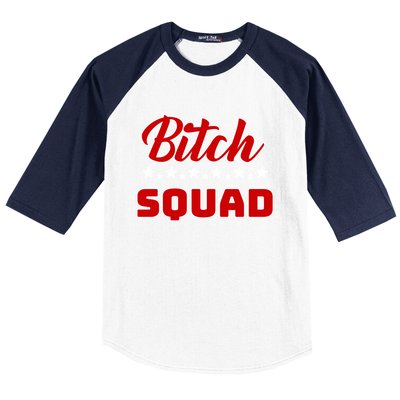 Bitch Squad Design Gift Baseball Sleeve Shirt