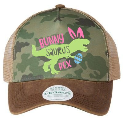 Bunny Saurus Dinosaur Easter Day Legacy Tie Dye Trucker Hat