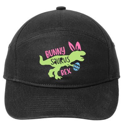 Bunny Saurus Dinosaur Easter Day 7-Panel Snapback Hat