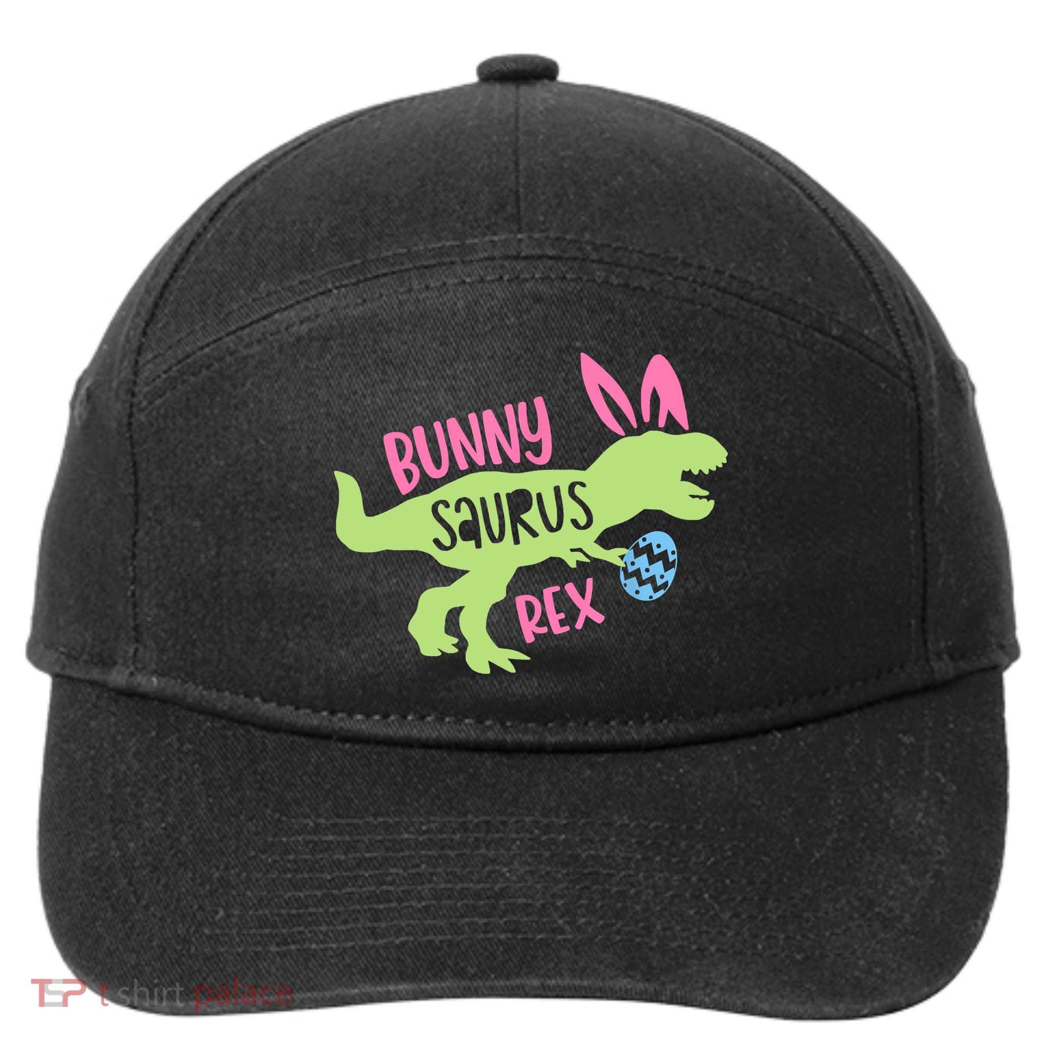 Bunny Saurus Dinosaur Easter Day 7-Panel Snapback Hat