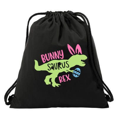 Bunny Saurus Dinosaur Easter Day Drawstring Bag