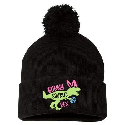 Bunny Saurus Dinosaur Easter Day Pom Pom 12in Knit Beanie