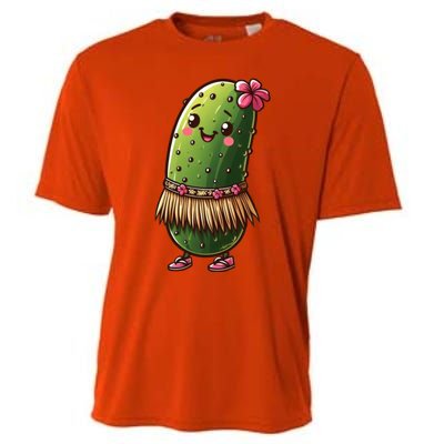 Best Summer Design Cucumber Pickle Lover Gift Cooling Performance Crew T-Shirt