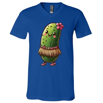 Best Summer Design Cucumber Pickle Lover Gift V-Neck T-Shirt