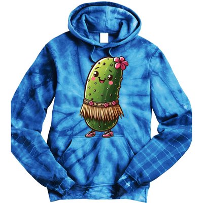 Best Summer Design Cucumber Pickle Lover Gift Tie Dye Hoodie