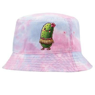 Best Summer Design Cucumber Pickle Lover Gift Tie-Dyed Bucket Hat