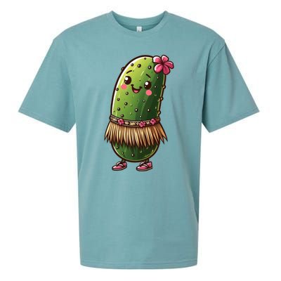 Best Summer Design Cucumber Pickle Lover Gift Sueded Cloud Jersey T-Shirt