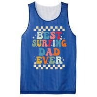 Best Surfing Dad Ever Retro Groovy Gift Surfing Dad Meaningful Gift Mesh Reversible Basketball Jersey Tank