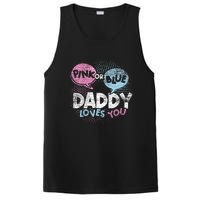 Baby Shower Dad Or Blue Daddy Loves You Gender Reveal PosiCharge Competitor Tank